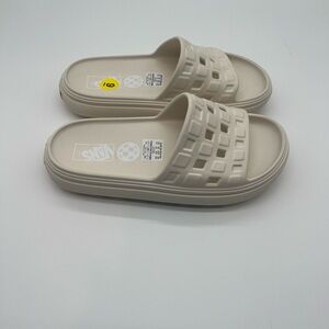 Vans Off-White Slide Sandals